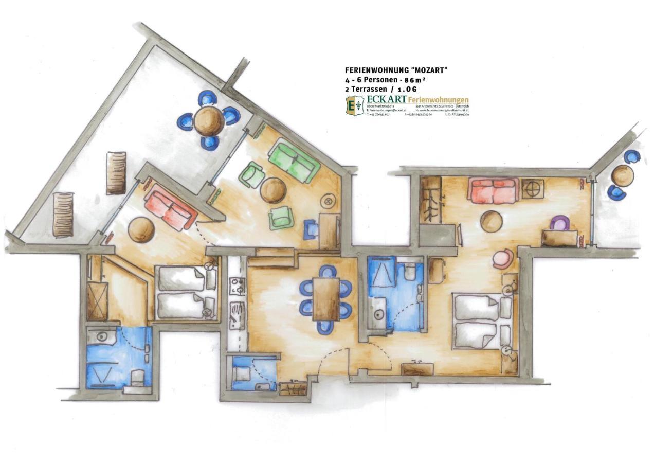 Haus Barbarahof Apartment อัลเทนมาร์คท์ อิม พองเงา ภายนอก รูปภาพ